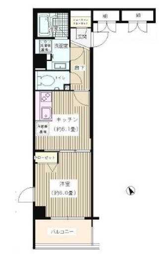 NTPRレジデンス菊名 108 間取り図