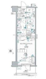デュオステージ関内Ⅱ 7階 間取り図
