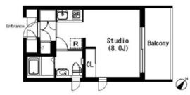 ラティエラ武蔵小山 502 間取り図