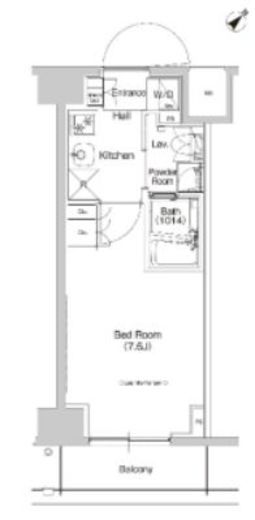 プラウドフラット登戸 1103 間取り図