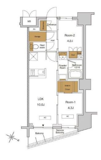 RJRプレシア東十条ガーデン 923 間取り図