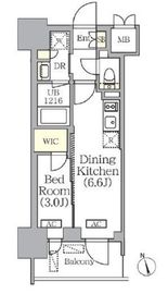 プライムガーデン銀座八丁堀 405 間取り図