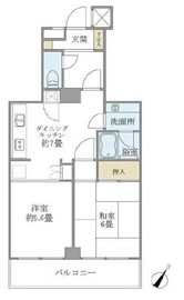 南大泉シティタワー 5階 間取り図