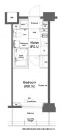 プラウドフラット鶴見Ⅱ 504 間取り図