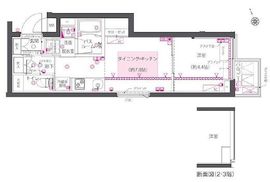 ZOOM西早稲田 2階 間取り図