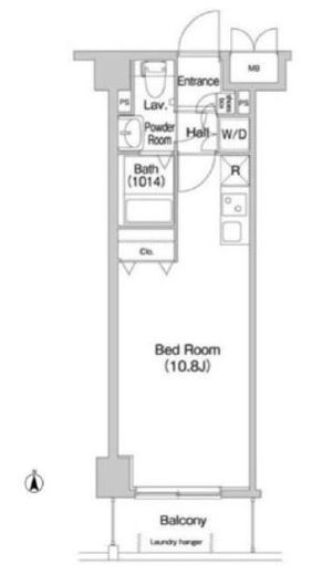 コンフォリア墨田立花 203 間取り図