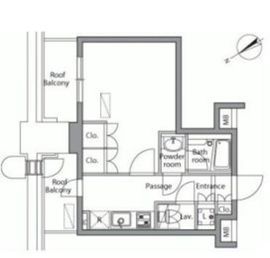 レジディア横濱関内 905 間取り図