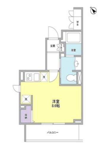 ZX minami-Otsuka(ZX南大塚) 201 間取り図