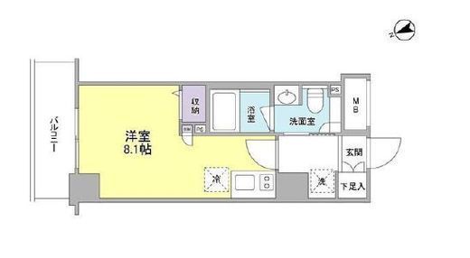 スタイリオ元住吉 302 間取り図