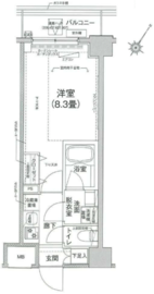 アイル グランデ川崎 6階 間取り図