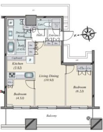 WORLD TOWER RESIDENCE 15階 間取り図