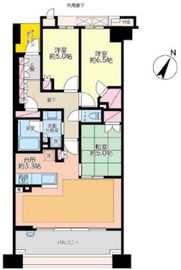 プラウド横濱中山 6階 間取り図