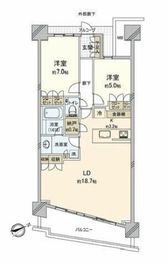 みなとみらいミッドスクエア ザ・タワーレジデンス 19階 間取り図