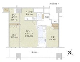 ザ・タワー横須賀中央 21階 間取り図