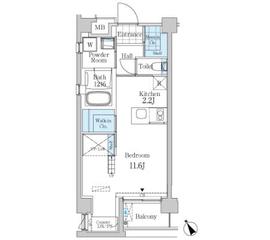 ガーデン原宿 301 間取り図