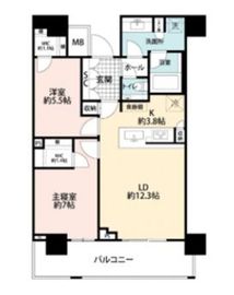 ザ・タワー横浜北仲 6階 間取り図
