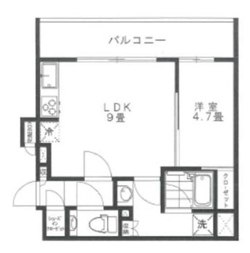 ザ・パークハウス大森タワー 6階 間取り図