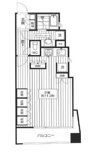 アクシルコート御茶ノ水 6階 間取り図