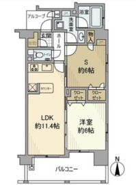 エステムプラザ芝公園 15階 間取り図