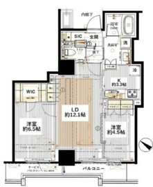 王子飛鳥山ザ・ファーストタワー＆レジデンス 16階 間取り図