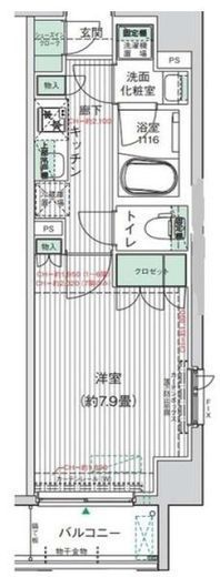 BPRレジデンス東十条 205 間取り図