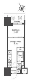 コンフォリア・リヴ板橋 1206 間取り図