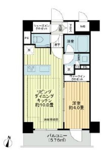 プレシス練馬ステーションフロント 2階 間取り図