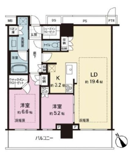 THE TOWER JUJO (ザ・タワー十条) 14階 間取り図