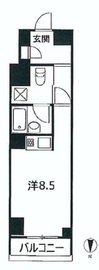 Feel A 渋谷 2階 間取り図