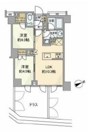 オープンレジデンシア恵比寿コート 1階 間取り図