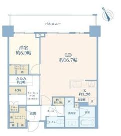 グローバルフロントタワー 14階 間取り図