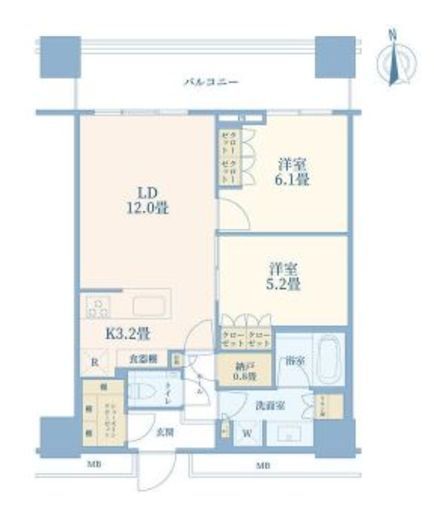 WORLD TOWER RESIDENCE 40階 間取り図