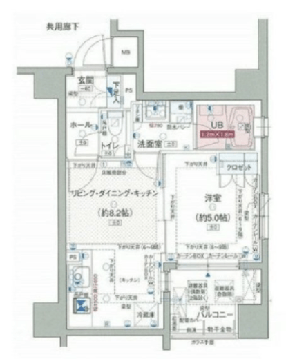 ポレスター千代田御茶ノ水 10階 間取り図