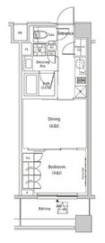 ザ・パークハビオ目黒プレイス 303 間取り図
