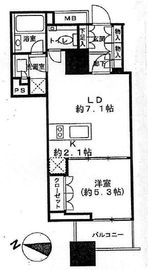 ザ・湾岸タワーレックスガーデン 4階 間取り図