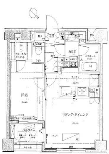 アーバンビュー月島 4階 間取り図
