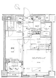 アーバンビュー月島 4階 間取り図