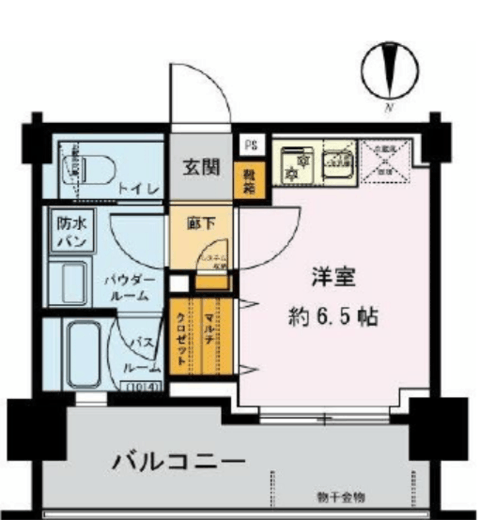 ヴェレーナ横浜反町駅前 3階 間取り図