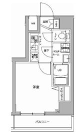 ジェノヴィア川崎駅グリーンヴェール 3階 間取り図
