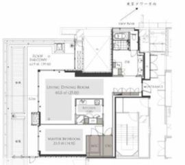 ベルジュ三田 28F1 間取り図