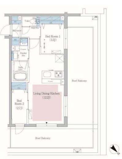 アーバネックス文京小石川 503 間取り図