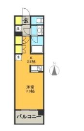 ルフォンリブレ世田谷松原 3階 間取り図
