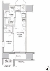 プラウドフラット大井町 701 間取り図