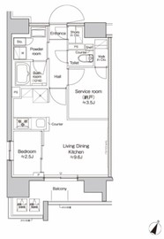 プラウドフラット大井町 1501 間取り図