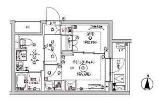 セジョリ東陽町Ⅱ 303 間取り図