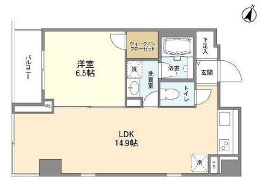 ヴィアラッティア志村 601 間取り図