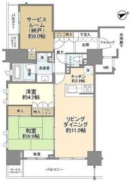 ドレッセ戸越公園プレヴィ 7階 間取り図