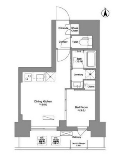 ブリリアイスト新御徒町 602 間取り図