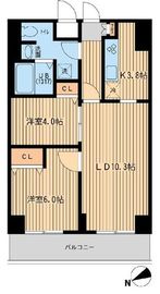 プルス上十条 504 間取り図