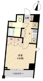 レノス新子安 413 間取り図